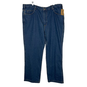 Men's 42 x 32 Duluth Trading Relaxed Fit Ballroom Medium Wash Cotton Jeans